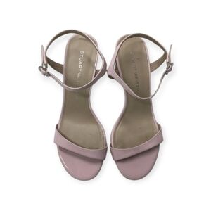 Stuart Weitzman Babette 85MM Patent Leather Sandals Size 9